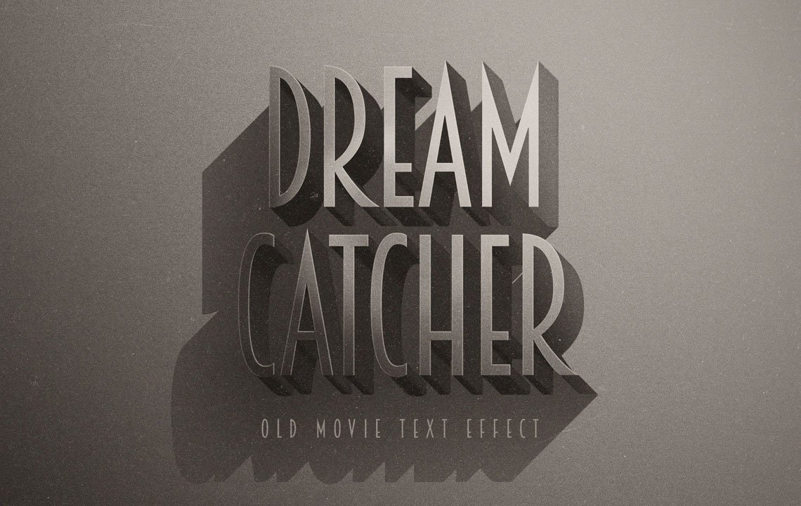 Noir Retro Photoshop Text Effects