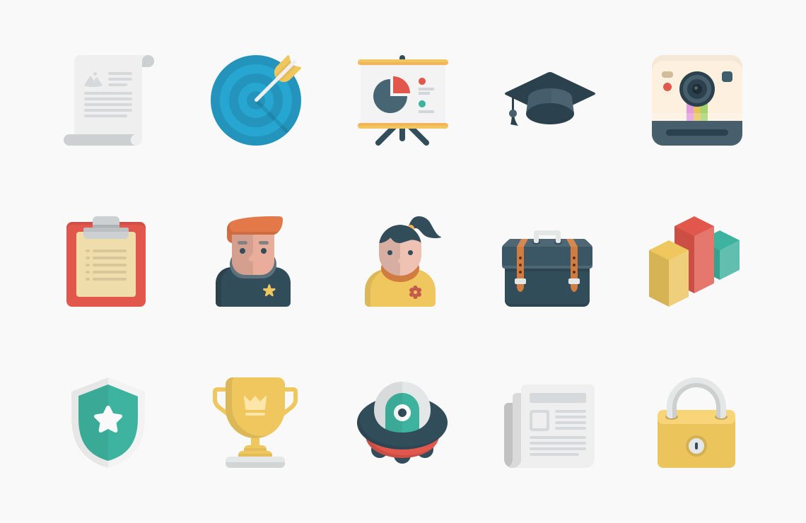 Flato Vector Icons Set