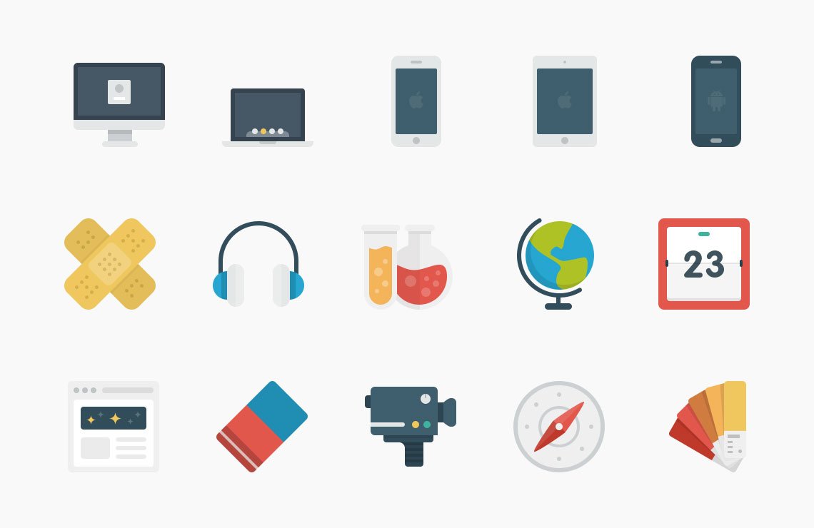 Flato Vector Icons Set