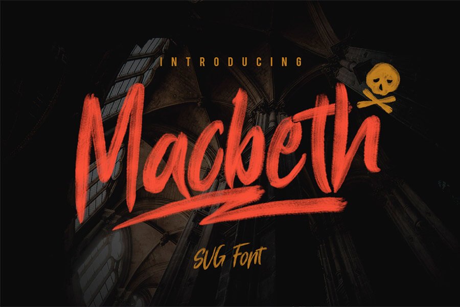 Macbeth Free SVG Font