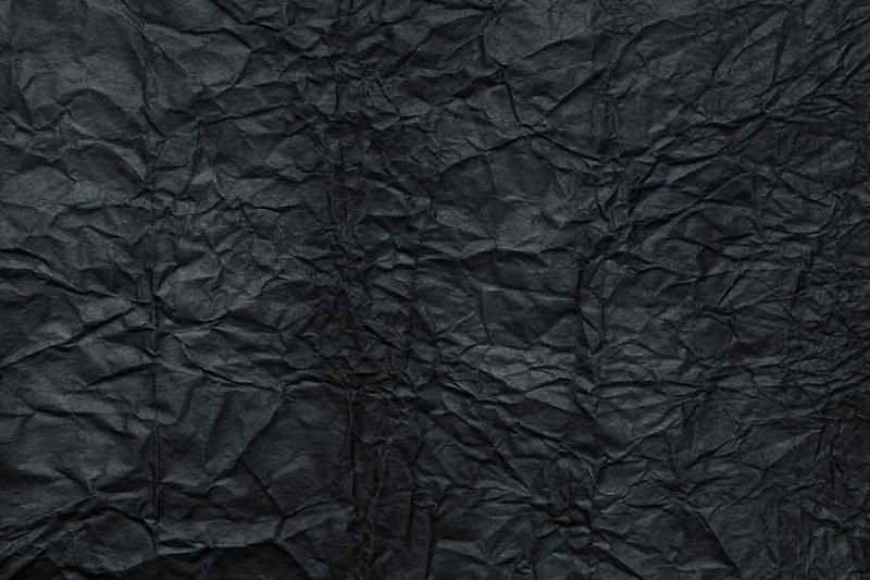 black crinkle paper