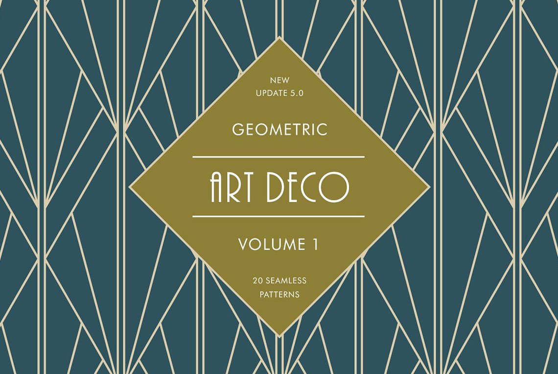 Geometric Art Deco Patterns by Catur Argi