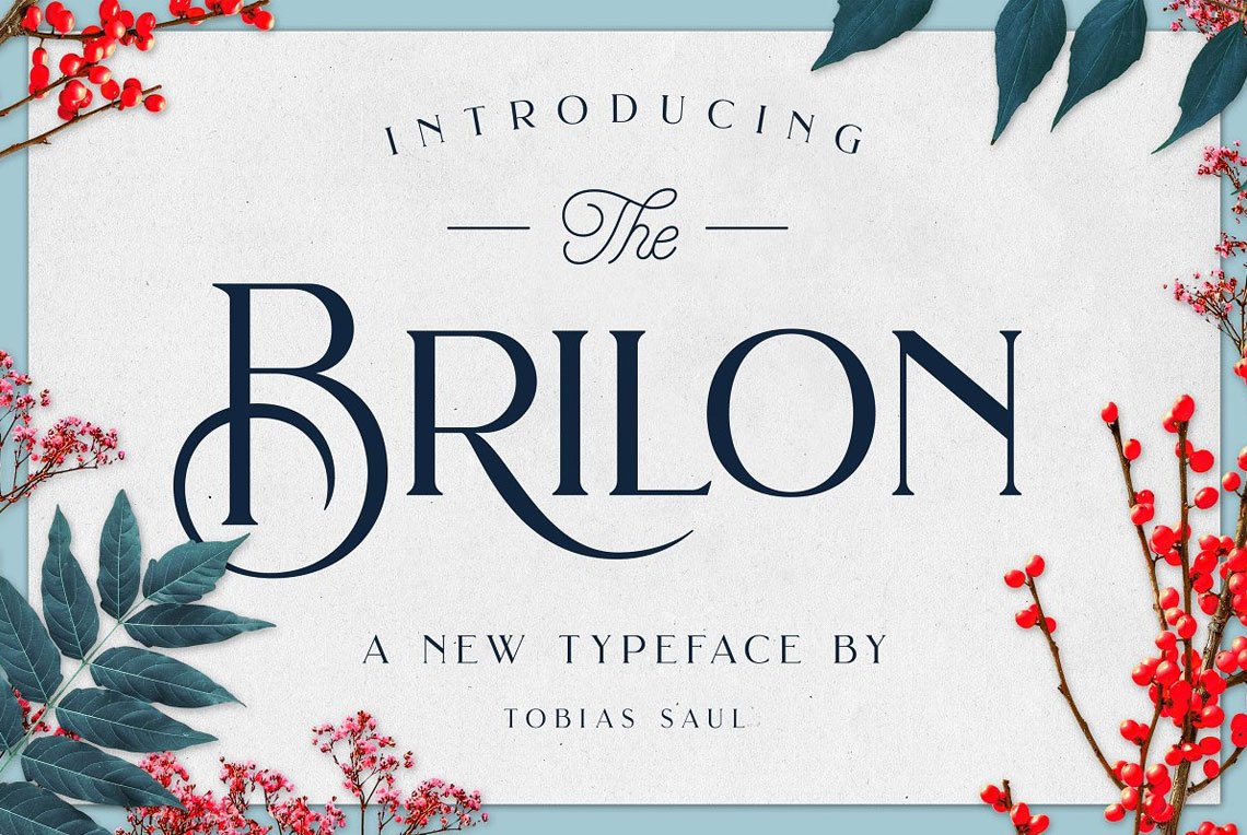 Brilon Font + Extras by Tobias Saul