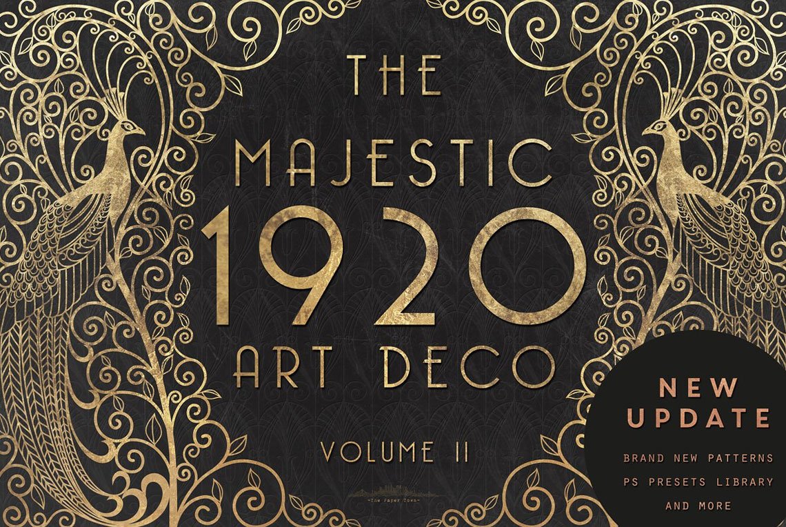 The Majestic Art Deco Collection by The Paper Town