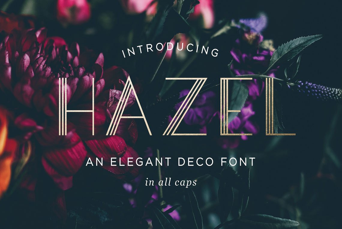 Hazel Deco Font by Leslie Ray