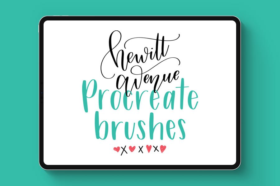 free procreate brushes lettering