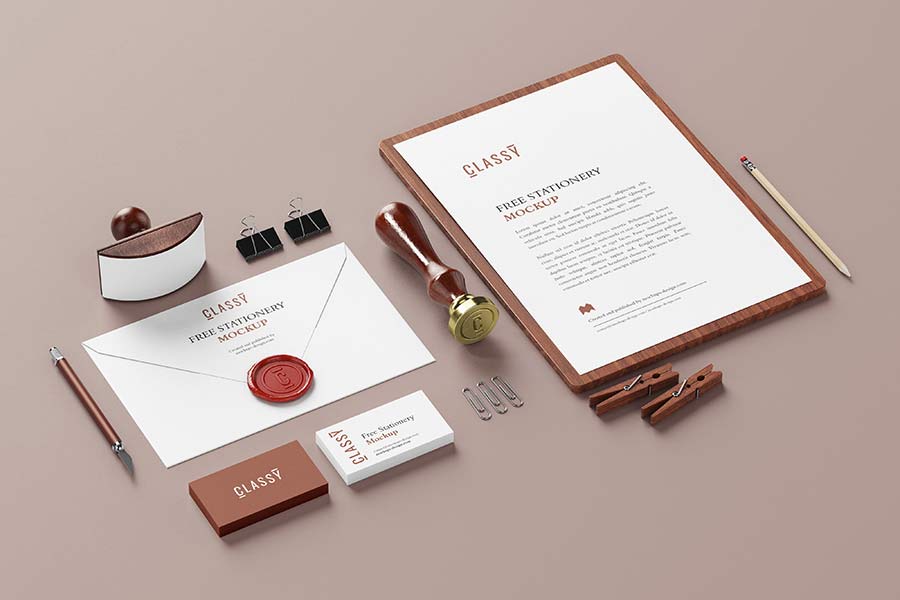Free Stationery Mockup Templates Free 18+ stationary designs in psd