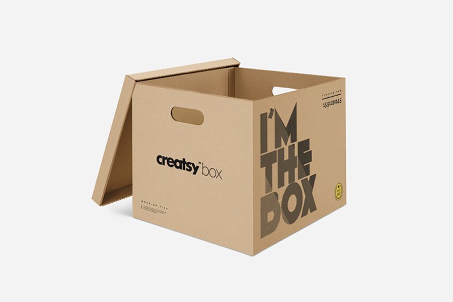 Moving Box PSD Mockup