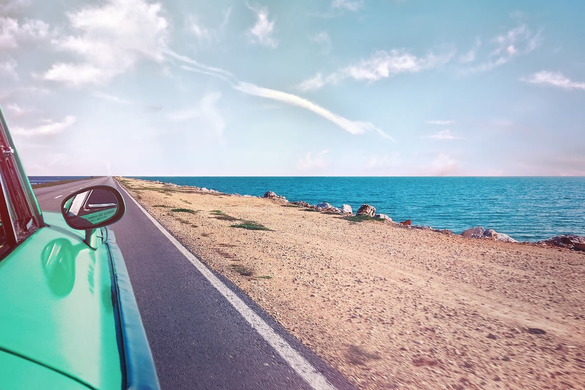 Driving by the beach wallpaper by Simon Matzinger