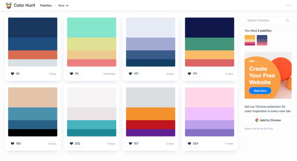 find a color palette from image