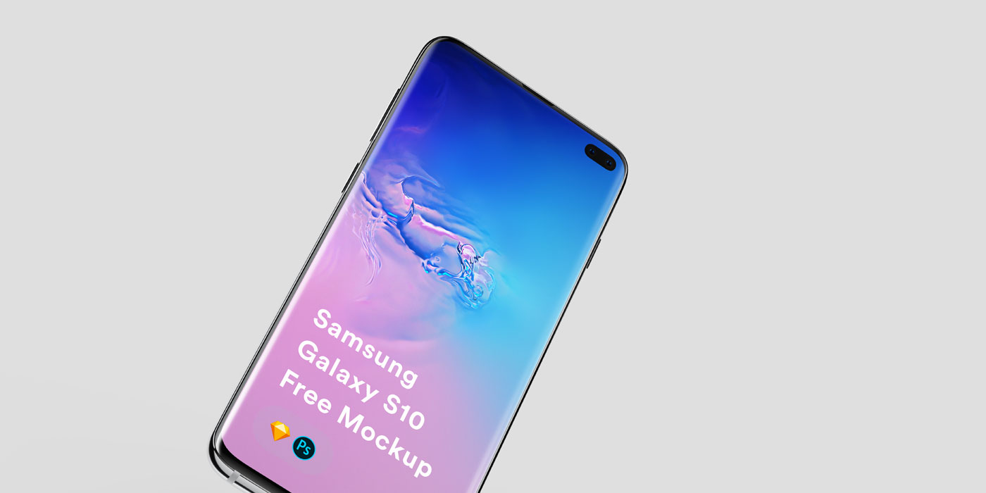 Download Free Galaxy S10 Mockups Psd Sketch The Designest