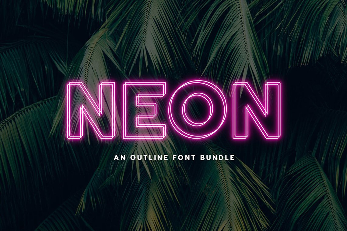 26 Cosmic Neon Fonts For Your Dope Designs The Designest