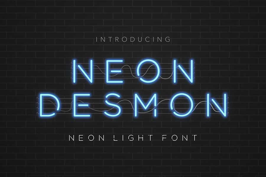 26 Cosmic Neon Fonts For Your Dope Designs The Designest