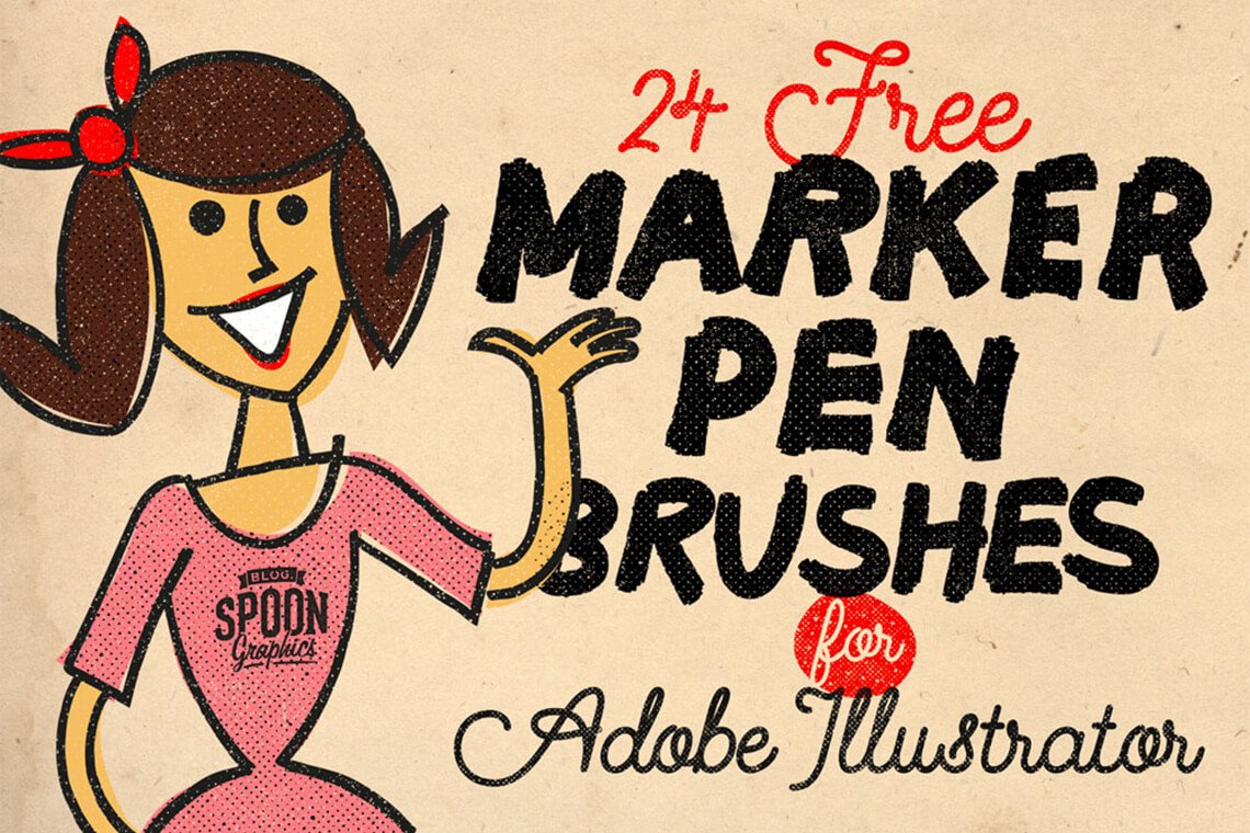 Best free & premium Illustrator brushes on The Designest