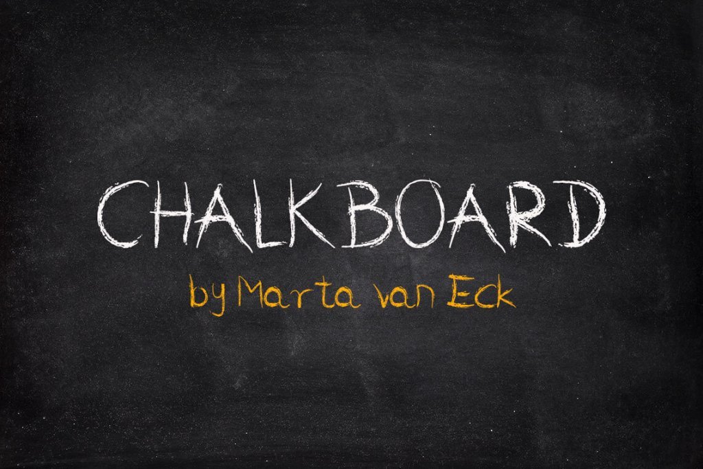 23 Chalkboard Fonts With An Authentic Look
