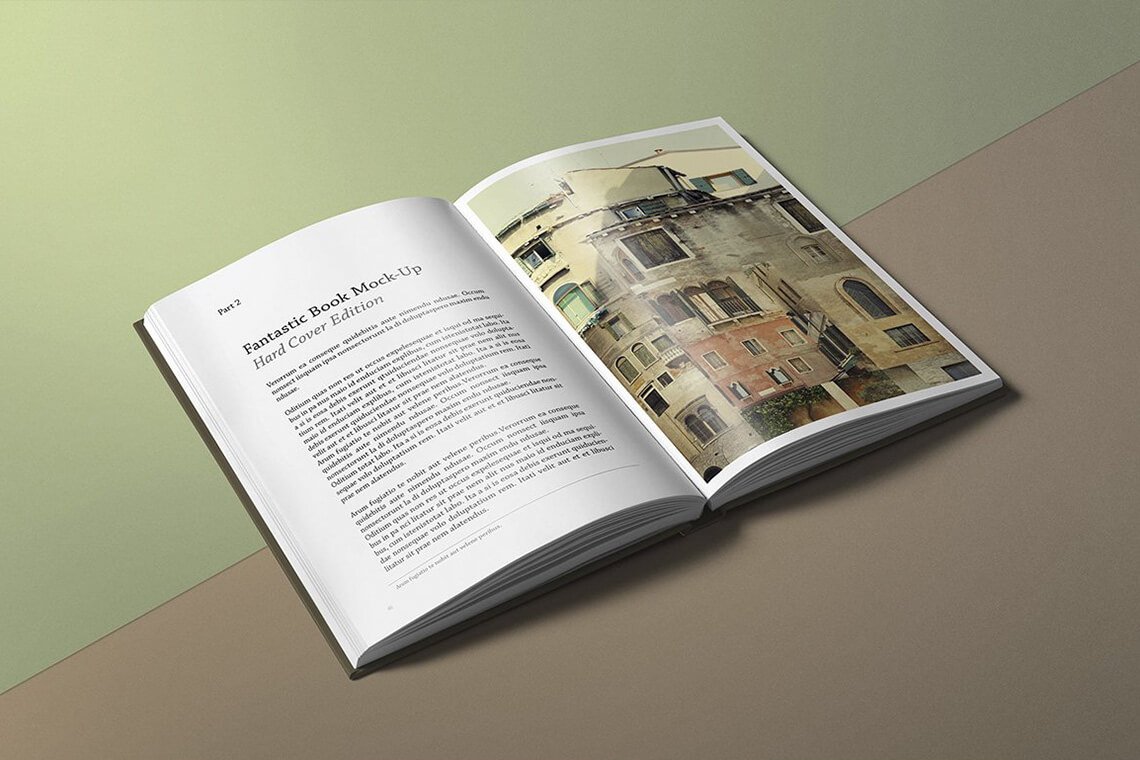 Book Mock-up / Hardcover Edition - Free Download Mockup