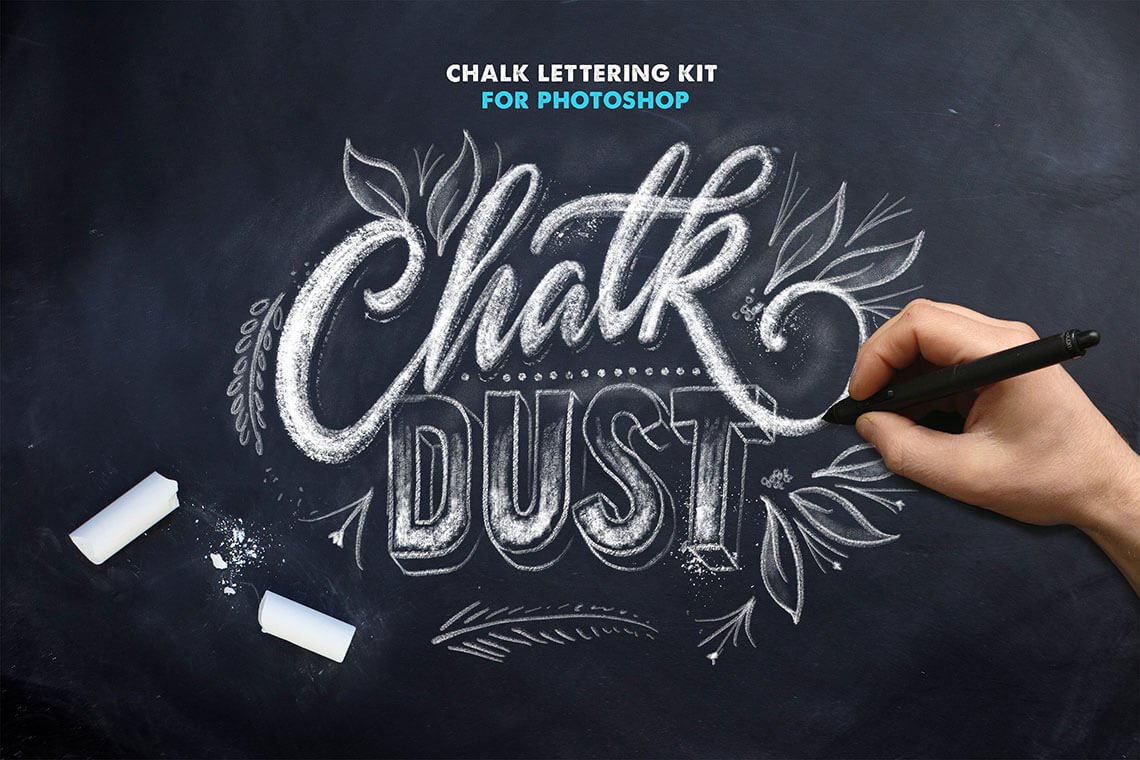 Chalk Dust - Photoshop Lettering Kit