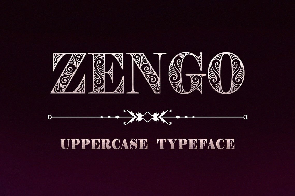 Zengo Uppercase Typeface