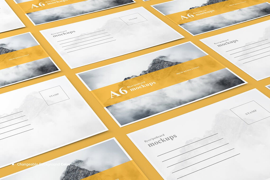 20 Postcard Mockup Templates For Your Great Stories