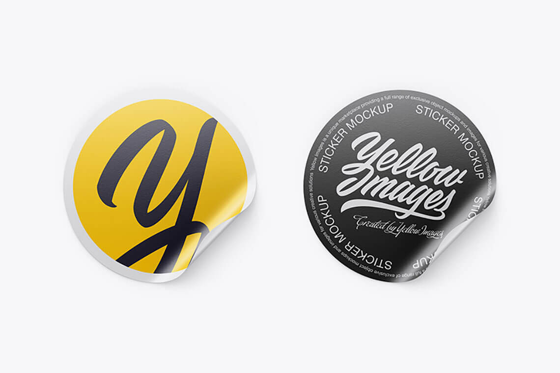 Download 85 Sticker Mockups To Unleash The Creativity The Designest Yellowimages Mockups