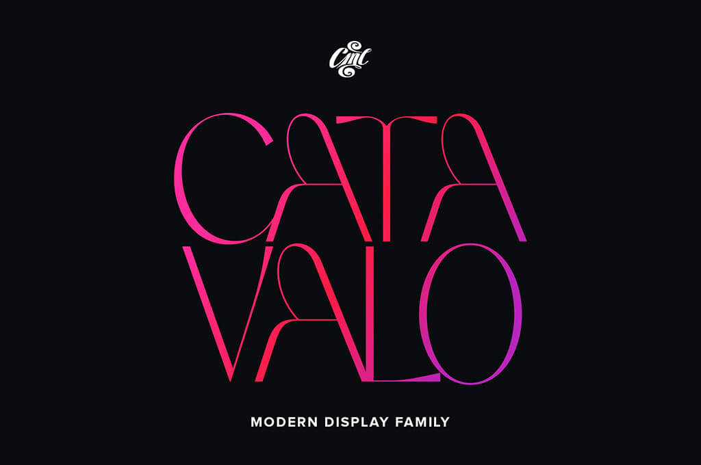 Catavalo Modern Display Font Family