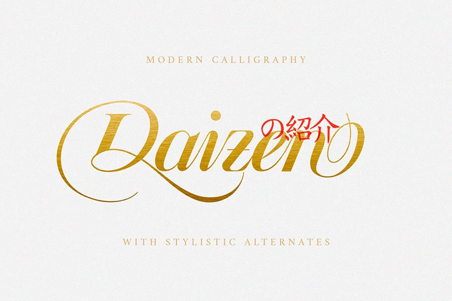 Daizen Script Free Font