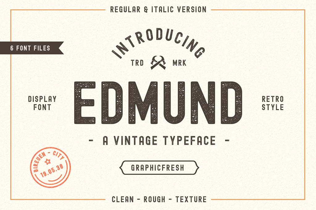 Edmund Vintage Font