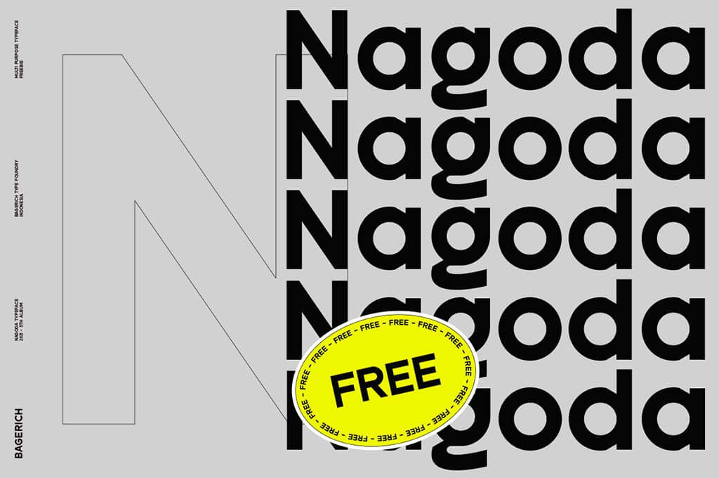 Nagoda Free Display Font