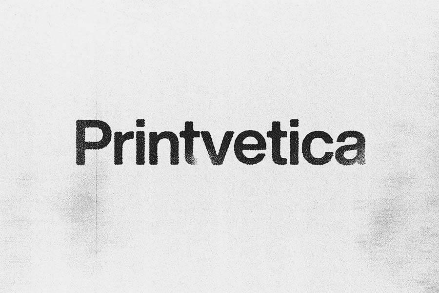Printvetica — Free Retro Letraset Typeface
