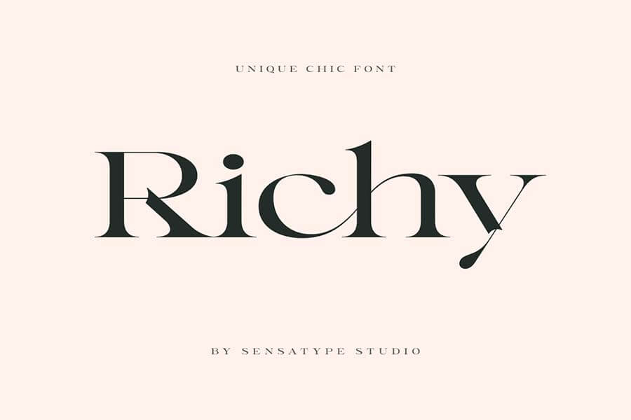 Richy — Unique Chic Font