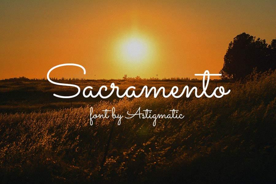 Sacramento Hand Lettering Font