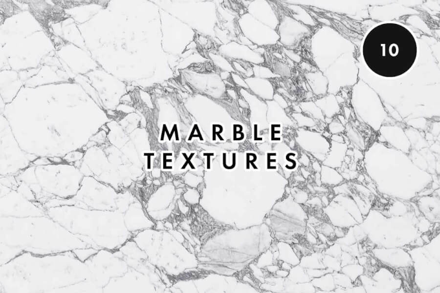 10 White Marble Texture Set