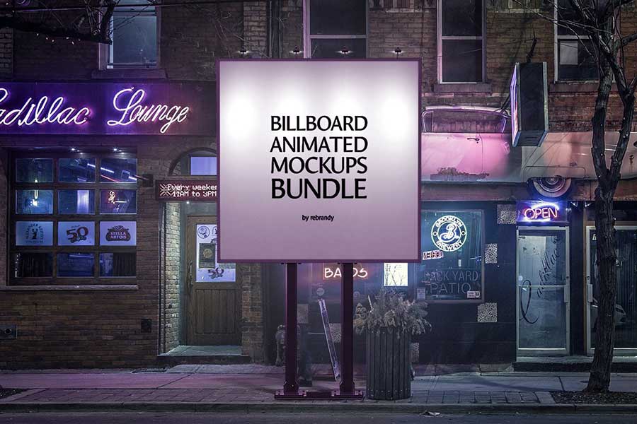 Animated Billboard Mockup Bundle