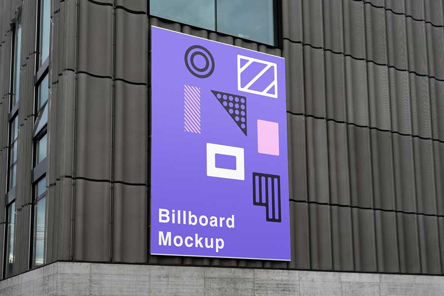 Billboard Mockup on Wall