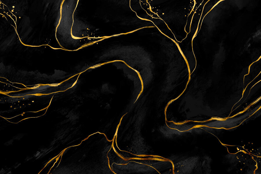 Black and Golden Marble Background