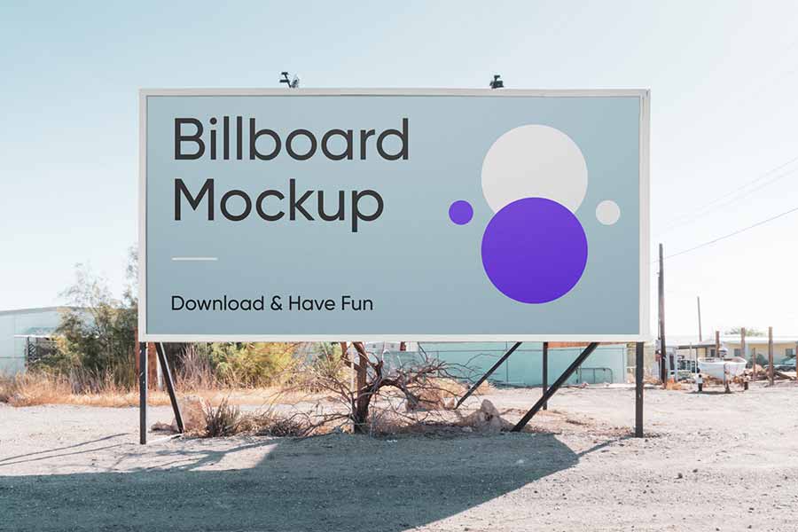 Horizontal Billboard Mockup