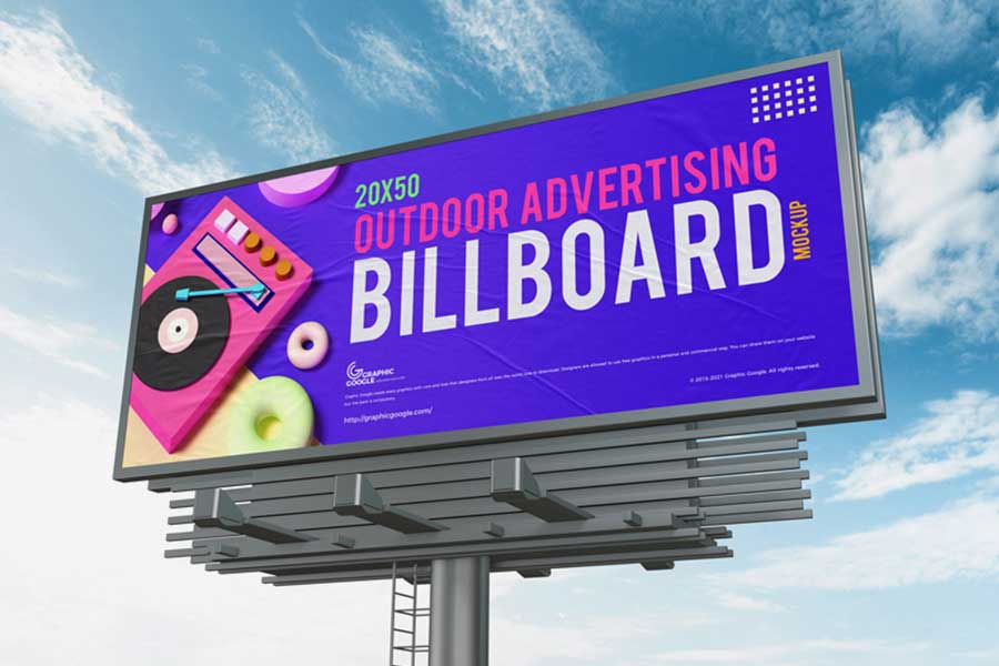 Outdoor Advertising Billboard Mockup