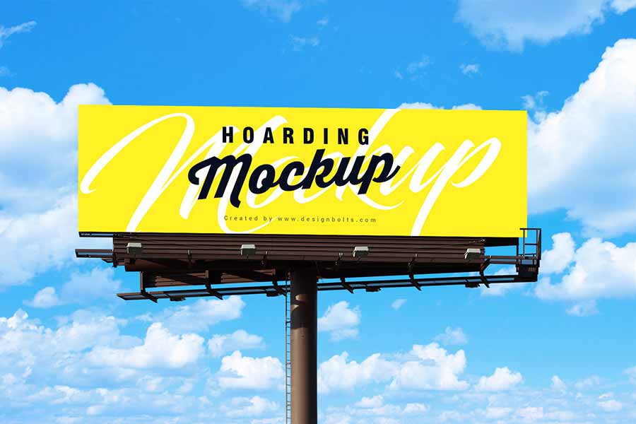 Outdoor Blank Billboard Mockup