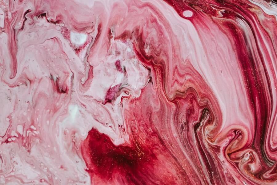 Red and White Marble Texture