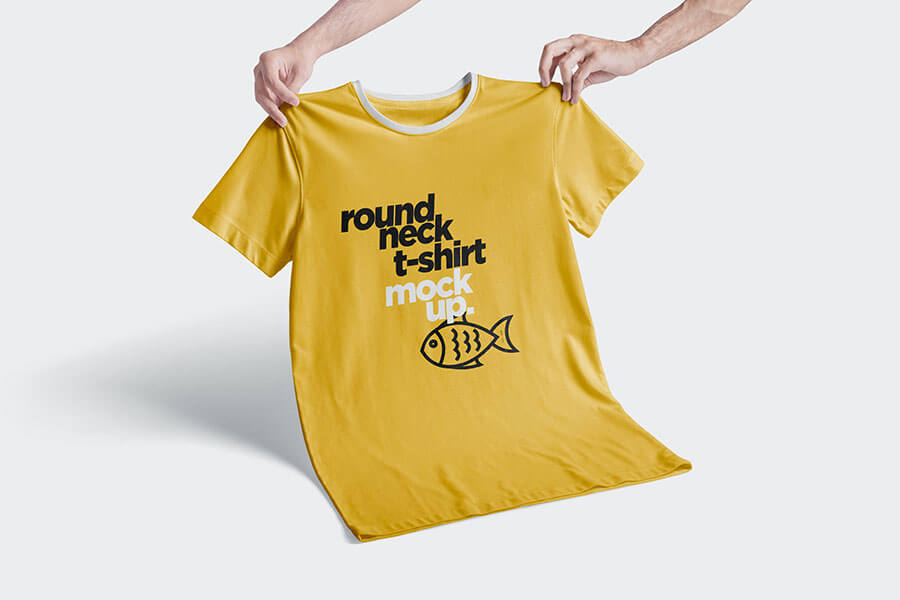 Round-Neck T-Shirt Mockups