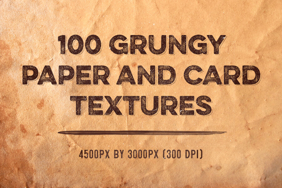 100 Grungy Paper and Card Textures