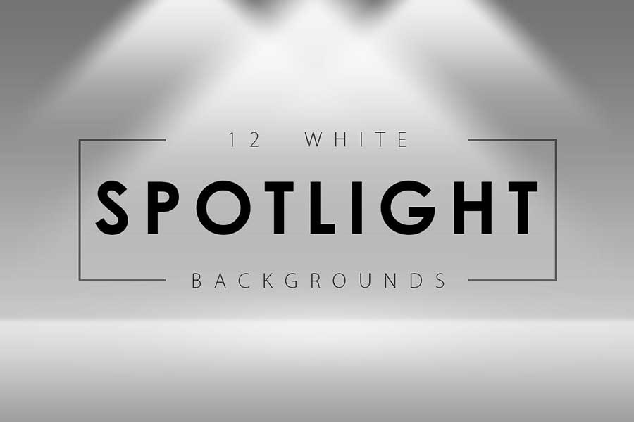 12 White Spotlight Backgrounds 3