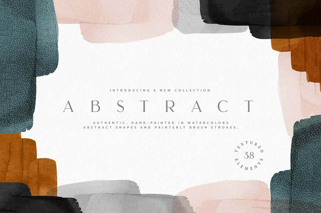 Abstract Watercolor Shapes