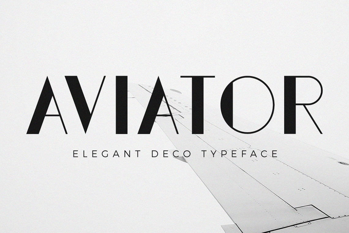 Aviator – Elegant Art Deco Font