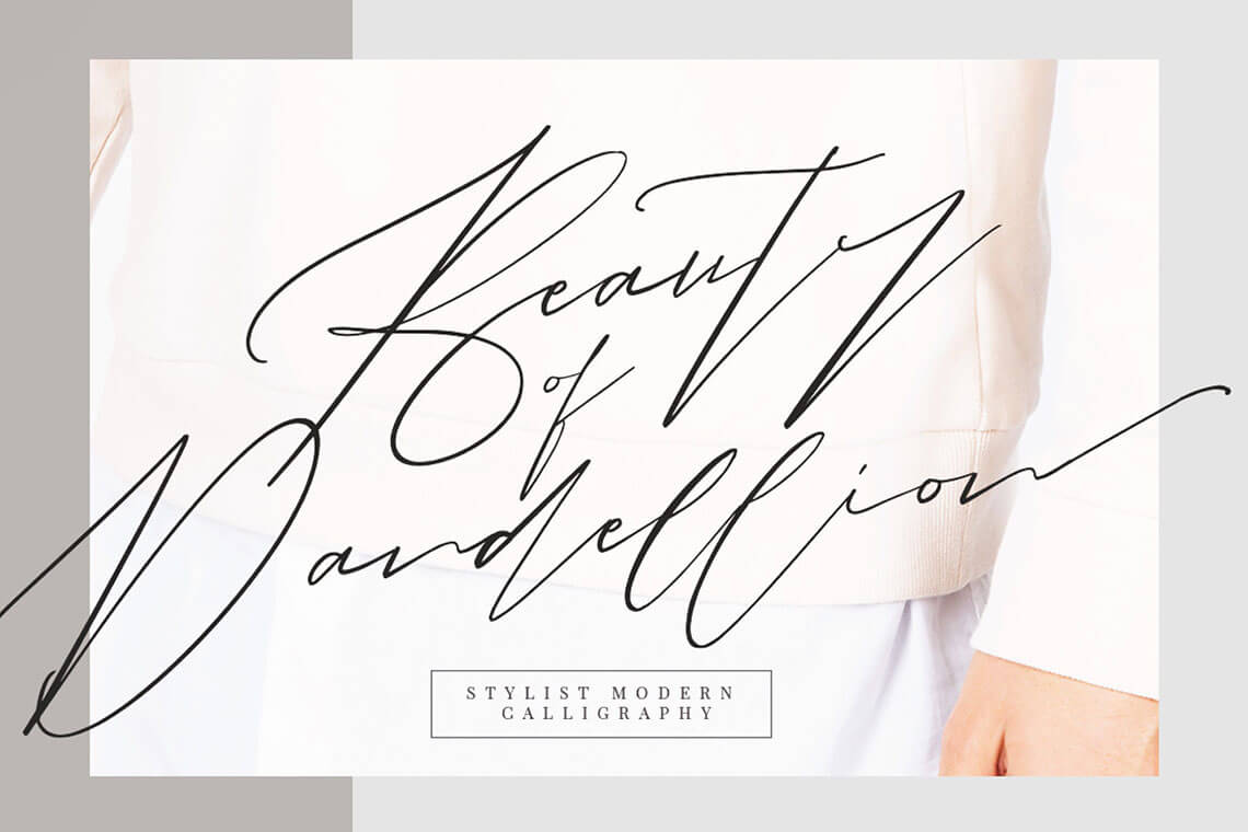 Beauty of Dandelion Script Wedding Font