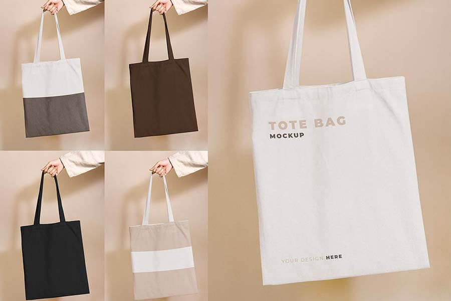 Blank Tote Bag Design Mockup