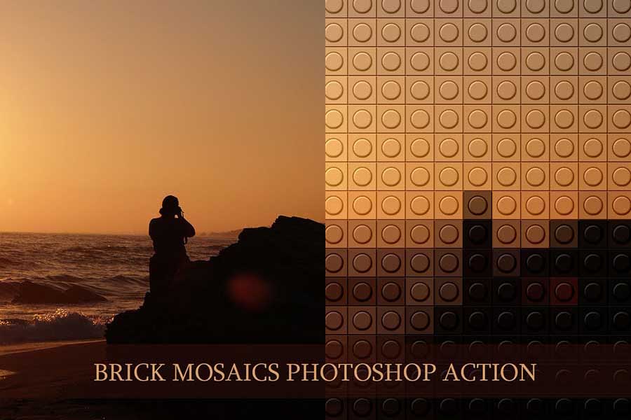 Brick Mosaics Photoshop Actions