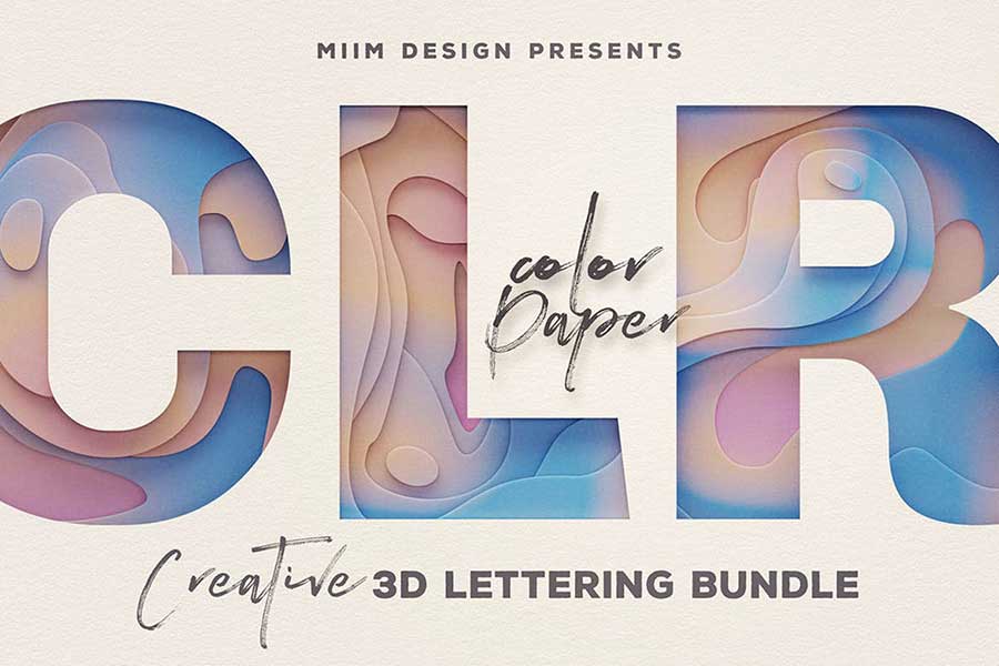 Color Paper – 3D Lettering