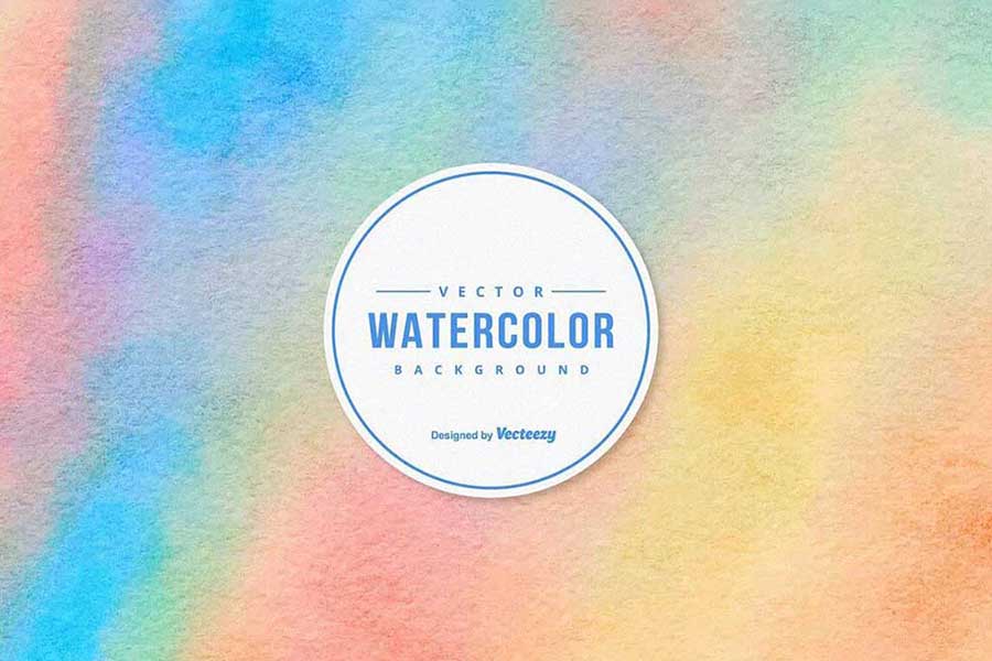 Colorful Watercolor Vector Texture