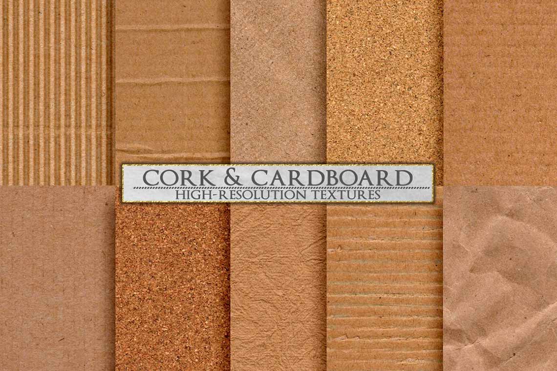 Cork & Cardboard High-Res Textures